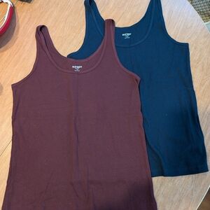 Old Navy Women's Tank Tops - Black and Brown